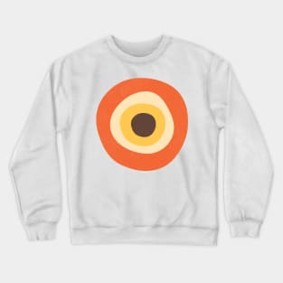 Retro Evil Eye Mid Century Modern 70s Style Crewneck Sweatshirt